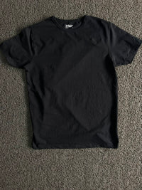 Euro Wear Men's Black Crew Neck T-Shirt – Classic Cotton Casual Tee