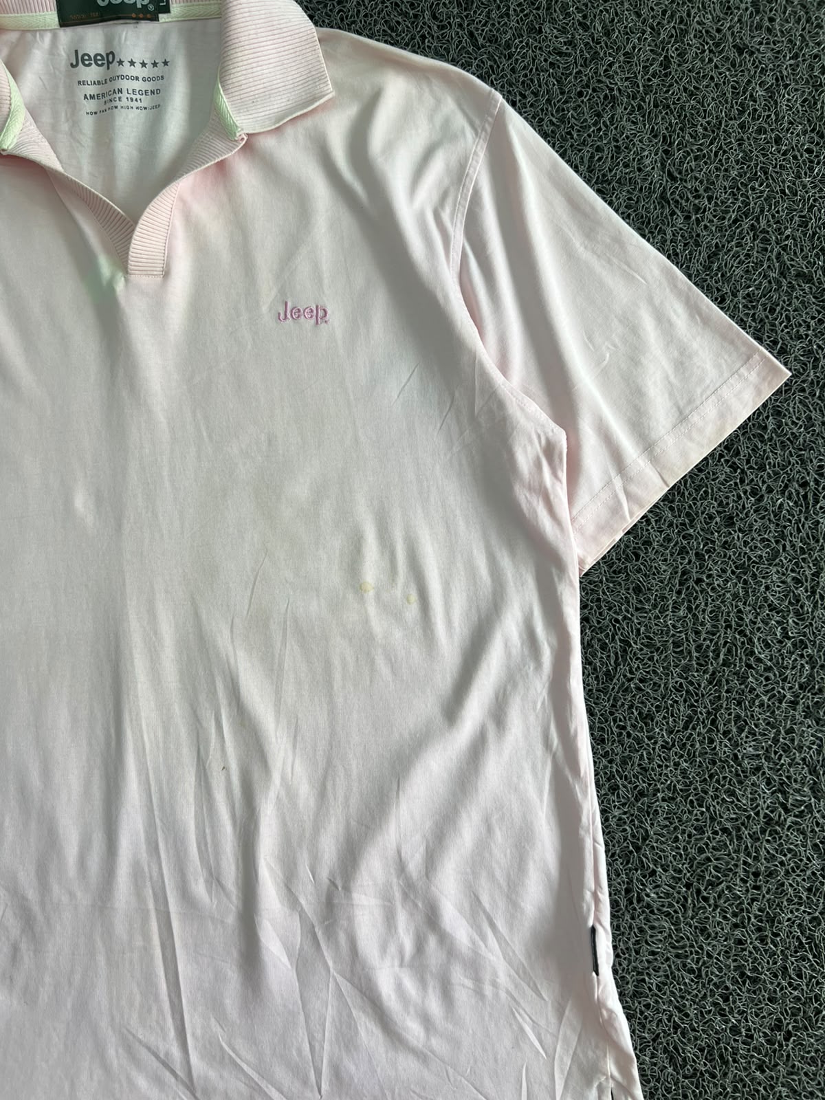 Jeep Classic Cotton Polo T-Shirt ⚠️ Small Stain