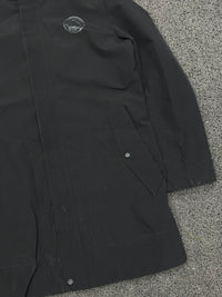 Men's Black Hooded Waterproof Parka Jacket – Lightweight Windbreaker Rain Coat