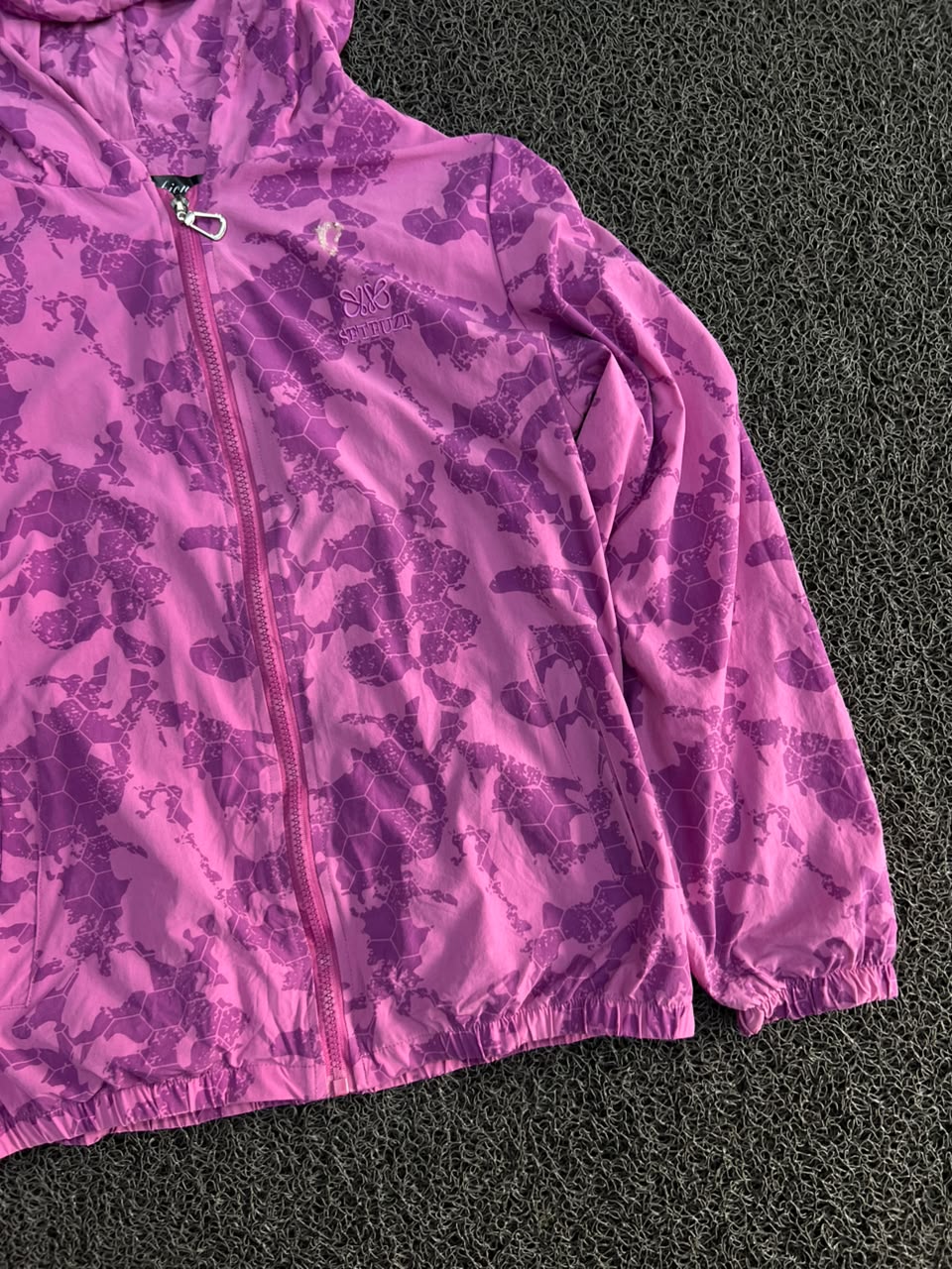 Camo Hooded Windbreaker Jacket | Lightweight Full-Zip