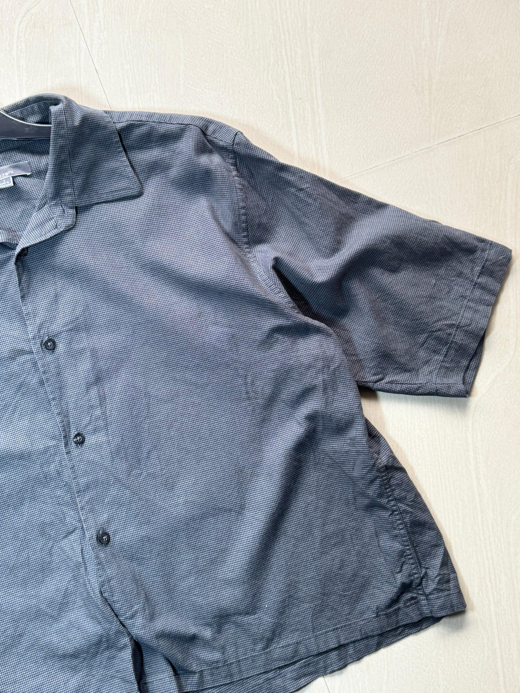 Charcoal Grey Oversized Boxy Shirt(⚠️ Small Damage)