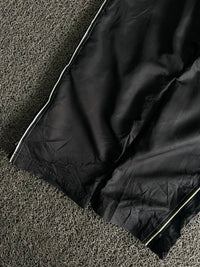 Vintage Black Track Pants with White Side Stripes – Thriftwear