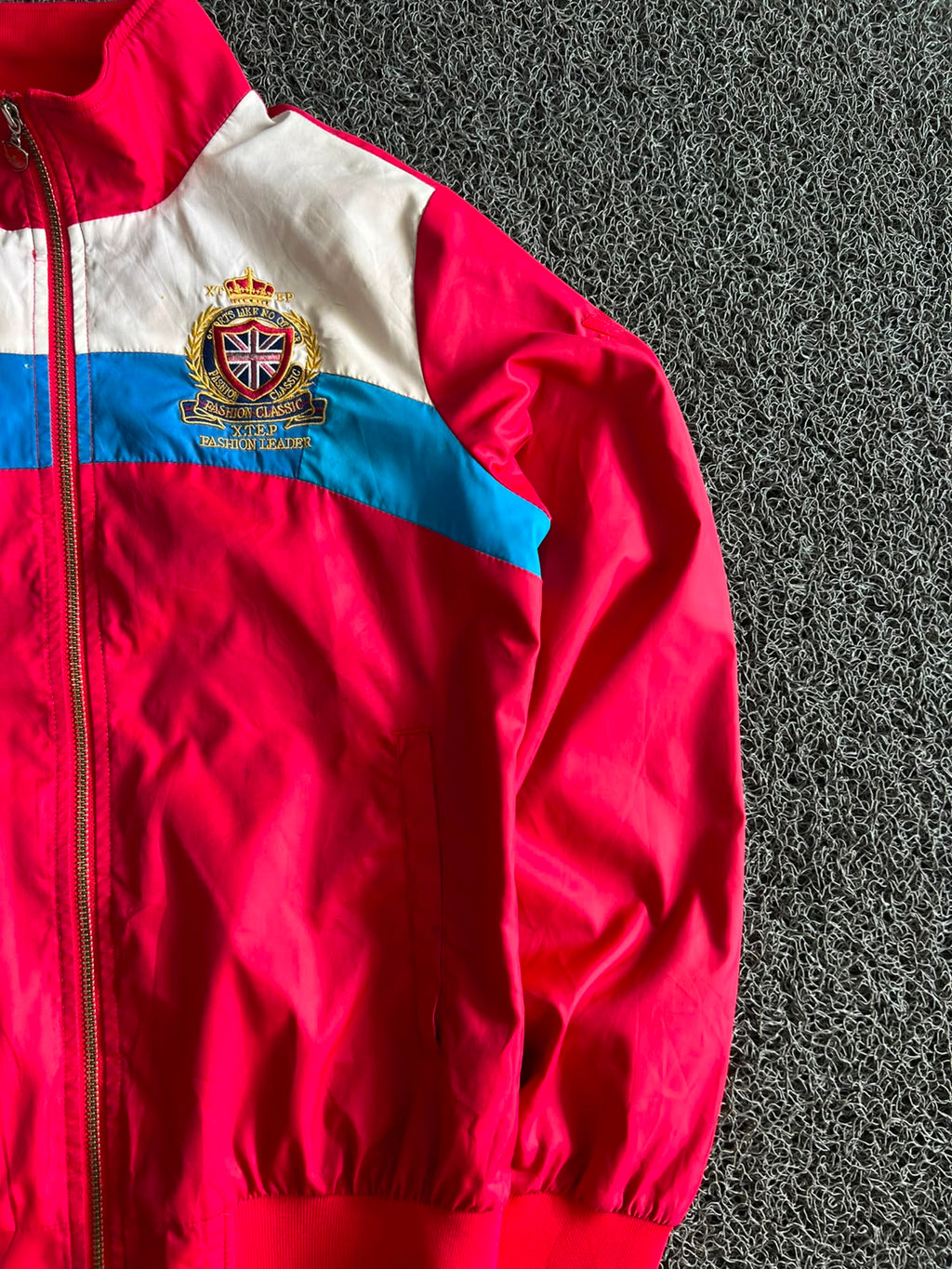 Vintage Racing Style Track Jacket – Embroidered Full Zip Jacket