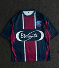 PSG Dembélé #10 Home Football Five Sleeve Jersey – Navy/Maroon Fan Edition