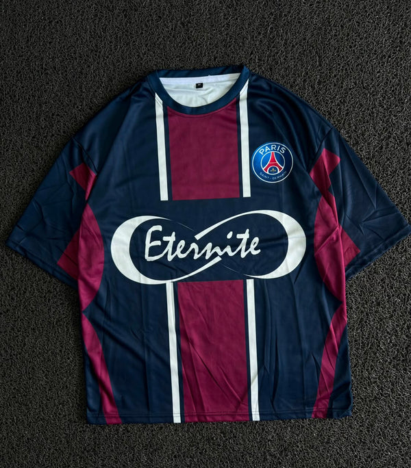 PSG Dembélé #10 Home Football Five Sleeve Jersey – Navy/Maroon Fan Edition