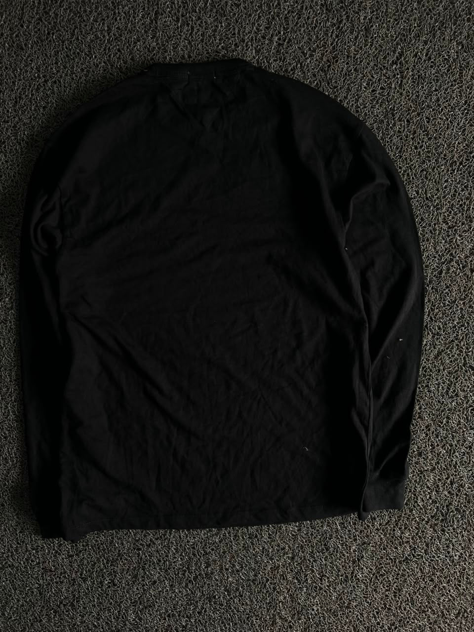 Tommy Jeans Black Long Sleeve Logo T-Shirt – Sleeve Print Crew Neck Casual Tee