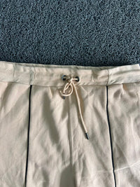 Ferré Milano Drawstring Sweat Shorts with Contrast Side Piping