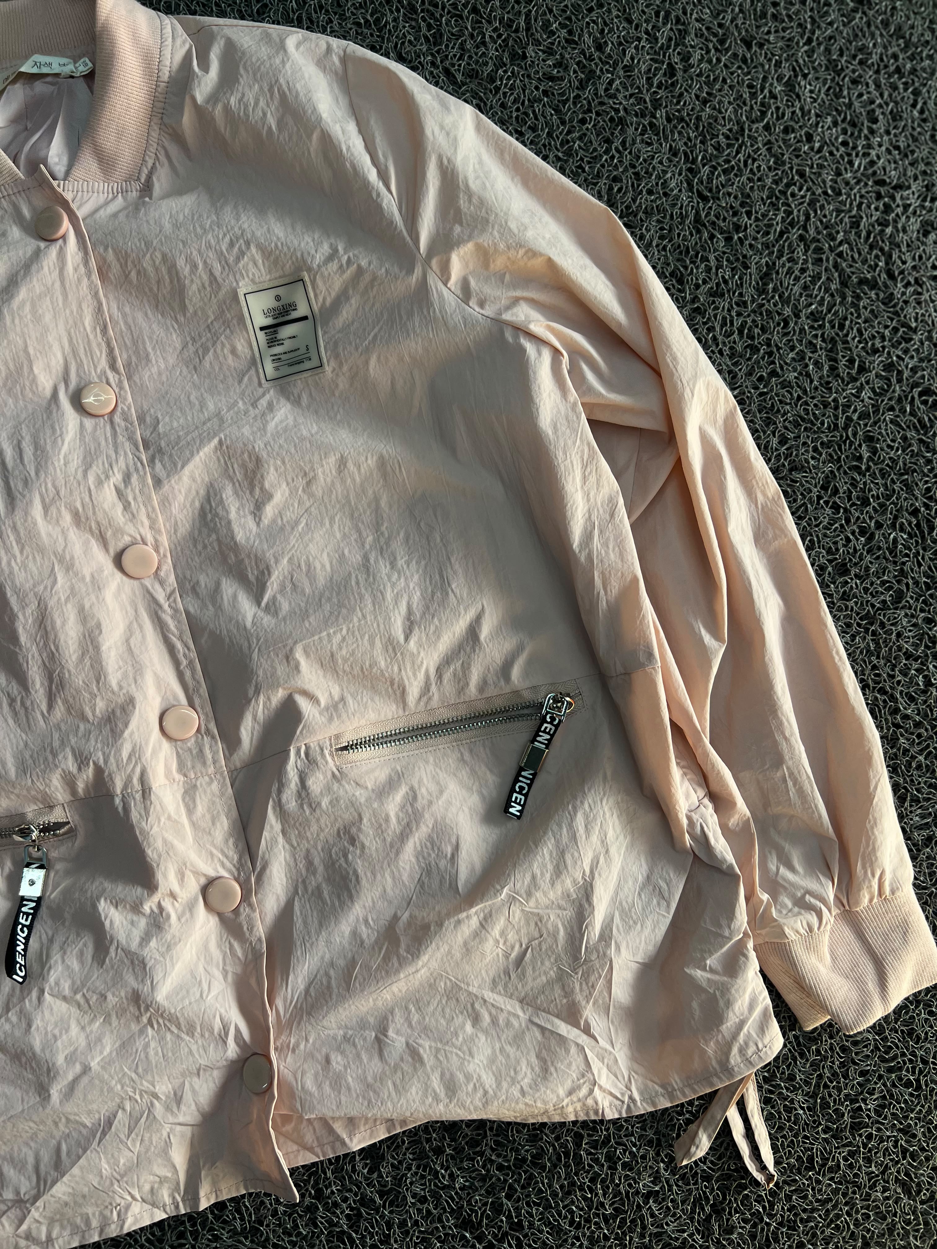 Lightweight Button-Up Windbreaker Jacket