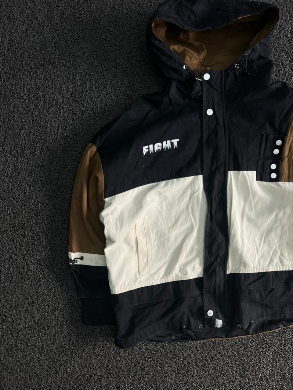Colorblock Hooded Windbreaker Jacket – Lightweight Casual Zip-Up Outerwear