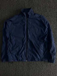 Lightweight Full-Zip Windbreaker Jacket – High Collar Retro Outerwear