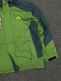 Vintage Green & Charcoal Outdoor Utility Jacket