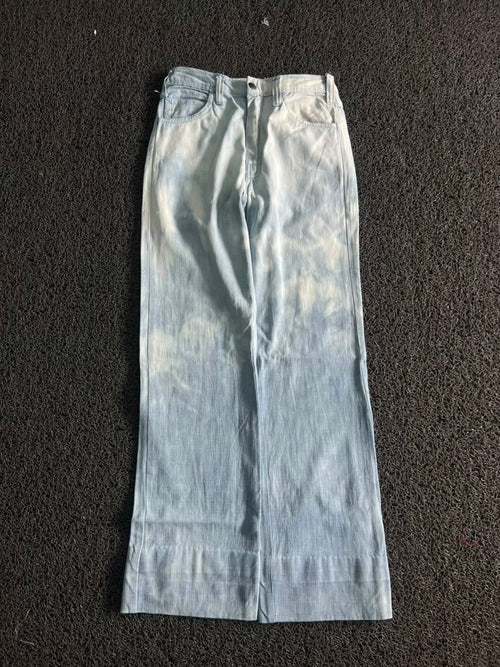 Light Wash Wide Leg Denim Jeans – Casual High-Rise Fit