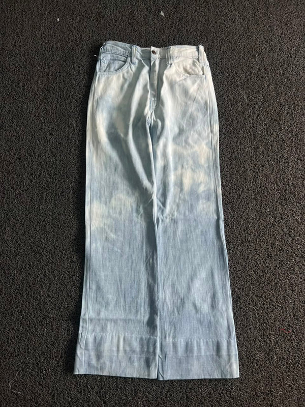 Light Wash Wide Leg Denim Jeans – Casual High-Rise Fit
