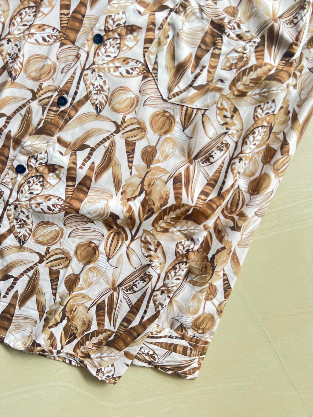 Premium Floral Print Button-Up Shirt