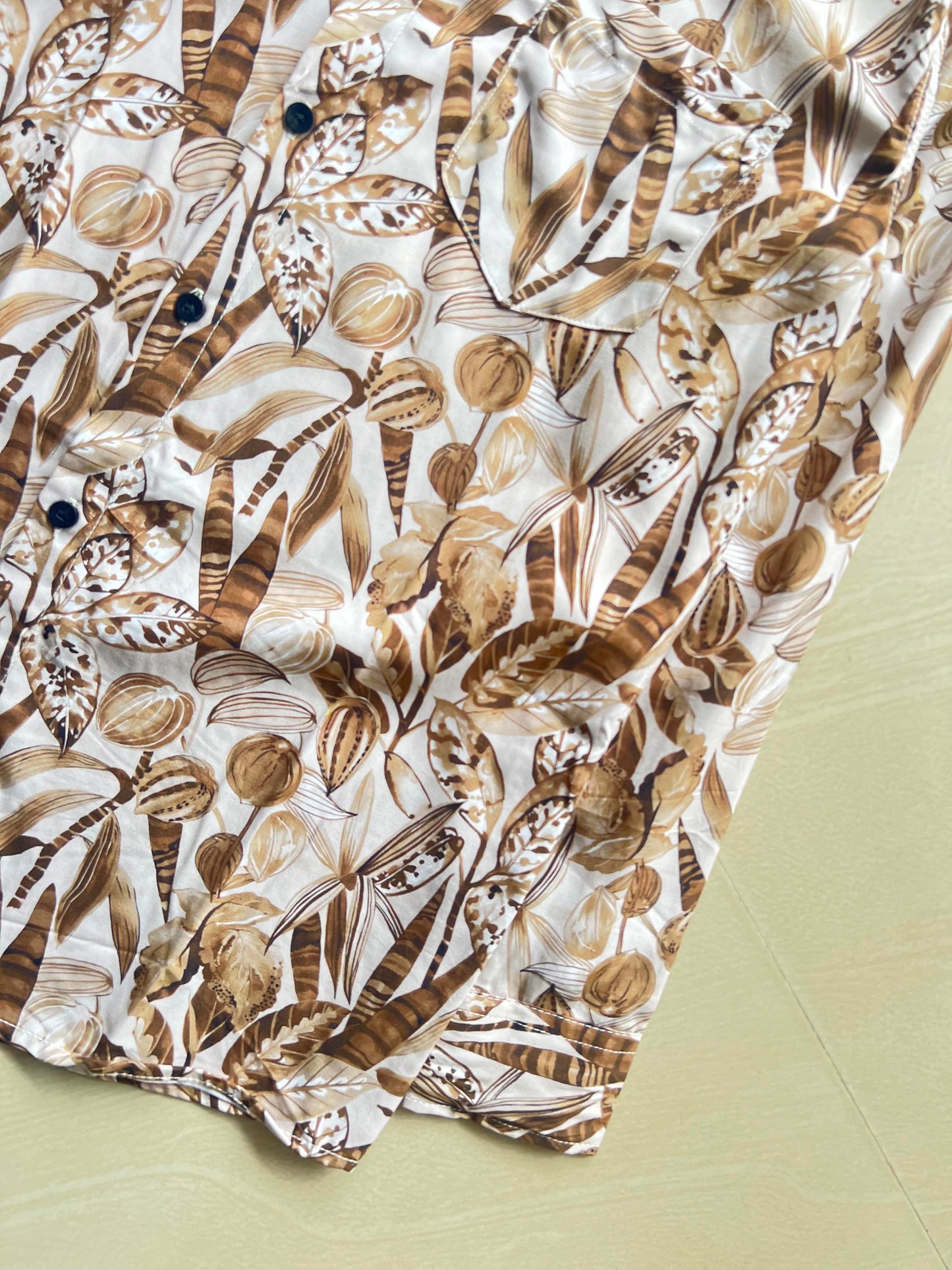 Premium Floral Print Button-Up Shirt