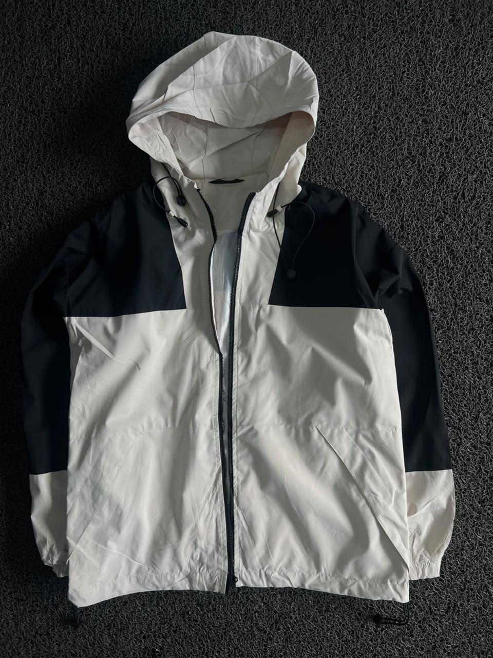 Men's Color Block Hooded Jacket – ⚠️ Zip Missing