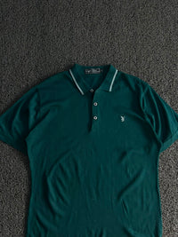 Vintage Teal Green Playboy Polo T-Shirt