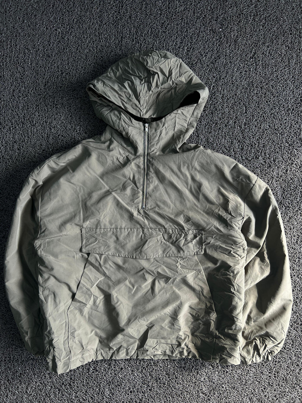 Half-Zip Hooded Anorak Jacket