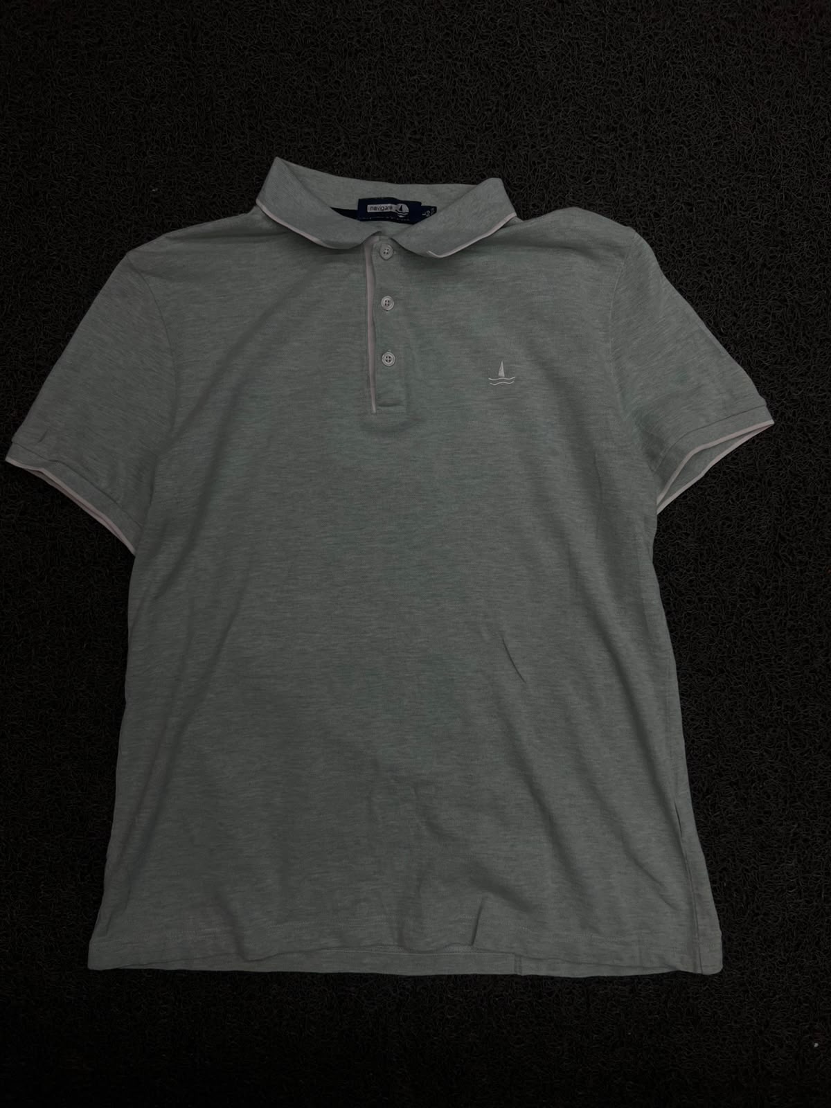 Polo T-Shirt with Embroidered Sailboat Logo
