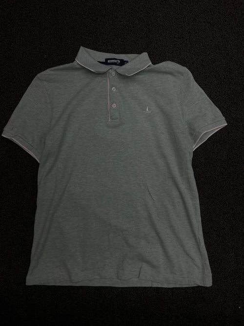 Polo T-Shirt with Embroidered Sailboat Logo