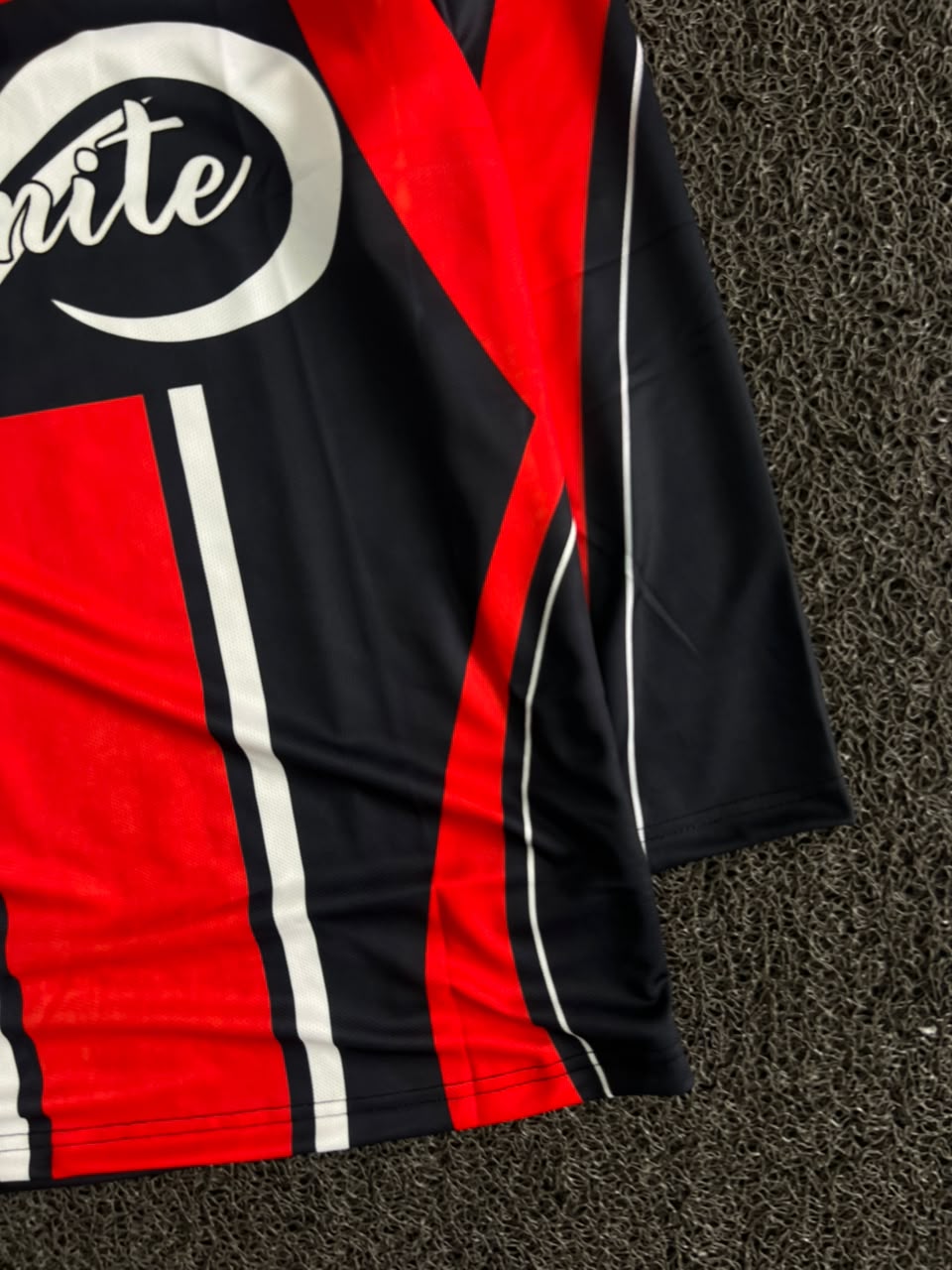 PSG Dembélé #10 Long Sleeve Retro Football Jersey – Black/Red | Eternite Sponsor