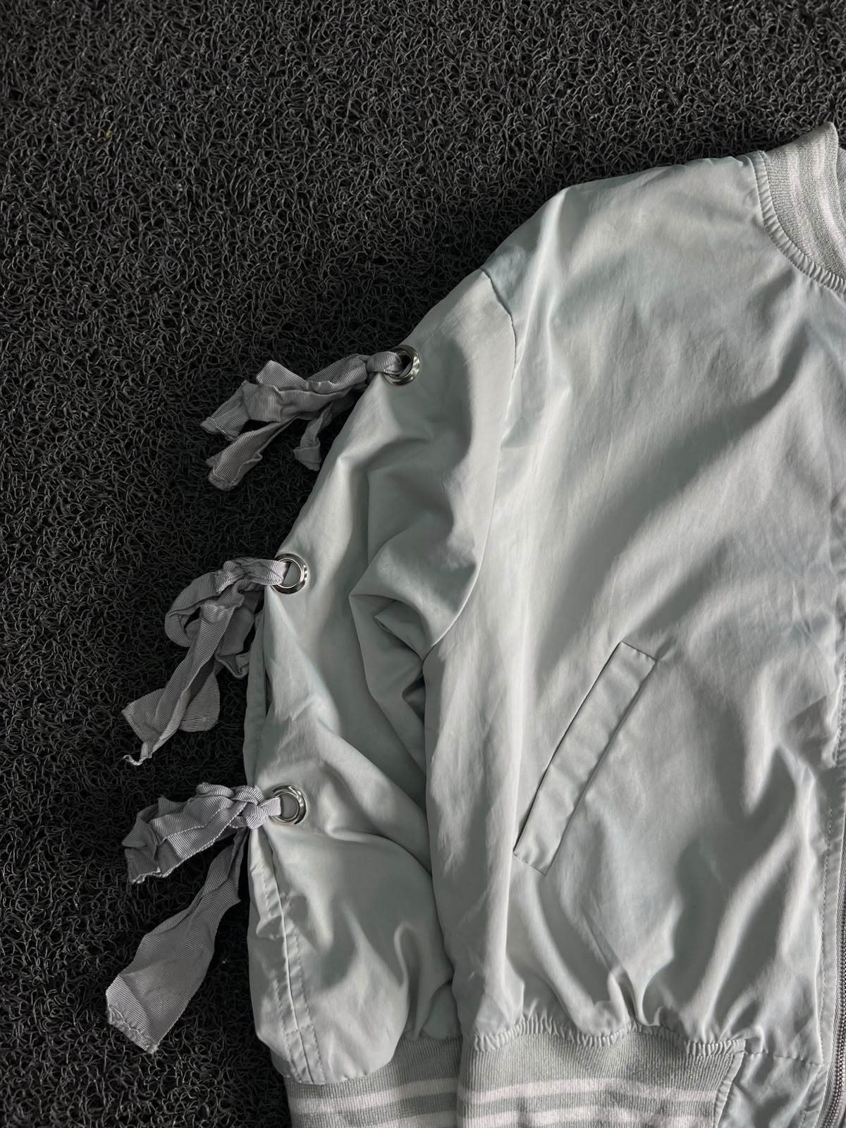 Premium Ribbon Sleeve Casual Jacket
