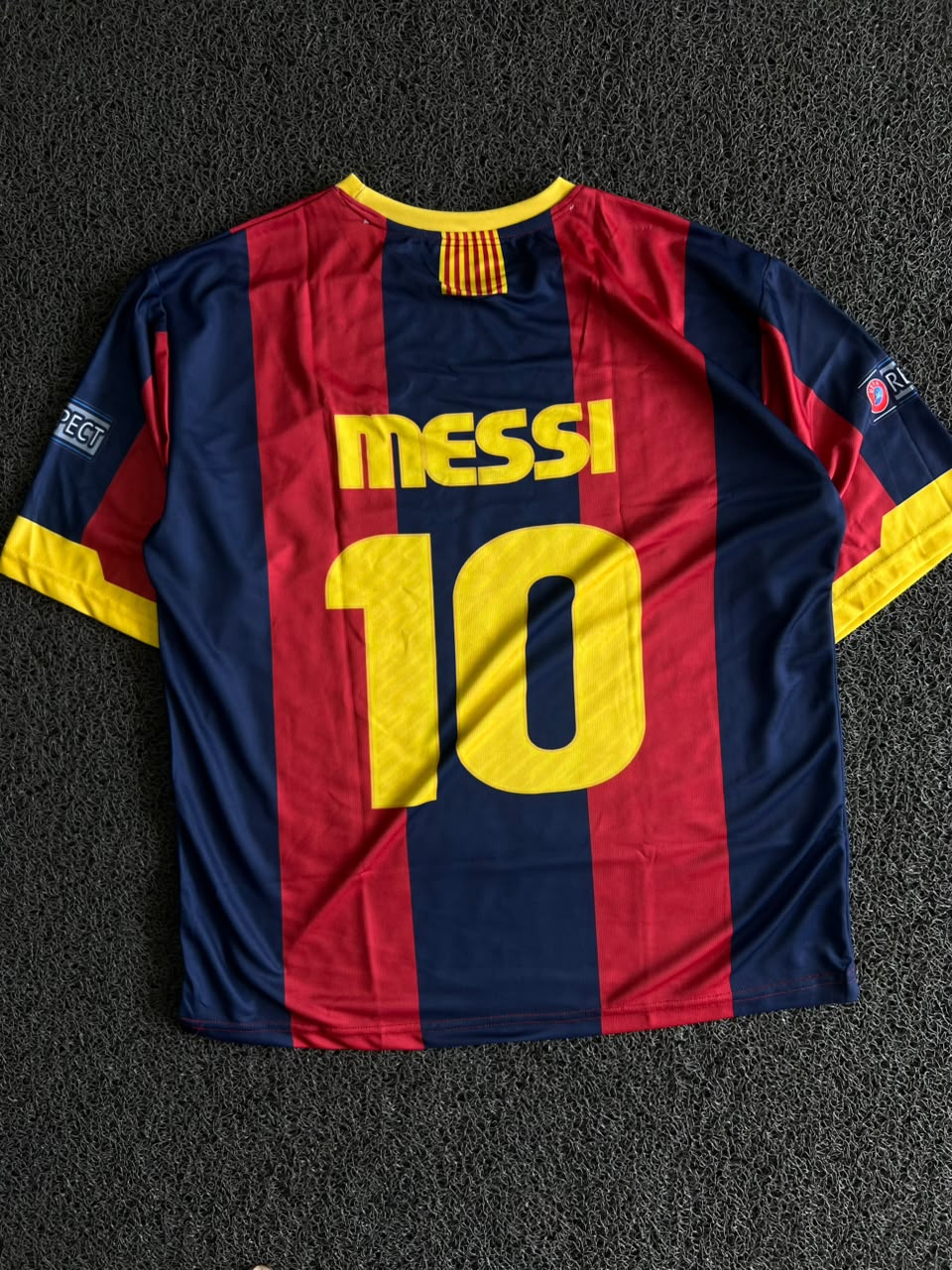 FC Barcelona 2010–11 UEFA Champions League Final Home Jersey – Lionel Messi #10 – Five Sleeve