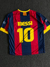 FC Barcelona 2010–11 UEFA Champions League Final Home Jersey – Lionel Messi #10 – Five Sleeve
