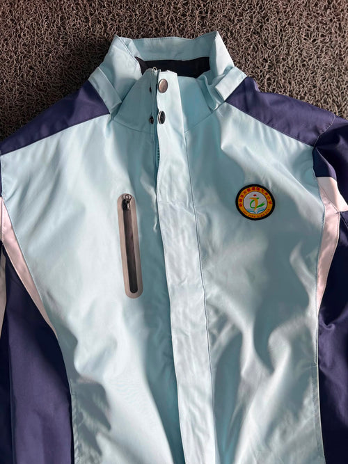 Men's Colorblock Hooded Windbreaker Jacket