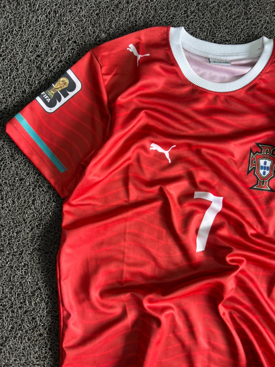 Cristiano Ronaldo #7 Portugal Home Football Jersey – Red Replica Kit