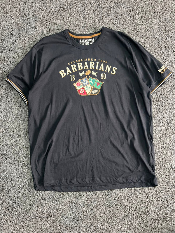 Barbarians 1890 Black Graphic Tee with Number 15 Back Print