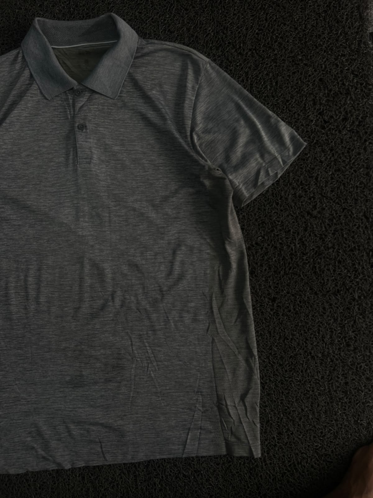 Men’s Melange Polo T-Shirt with Classic Collar