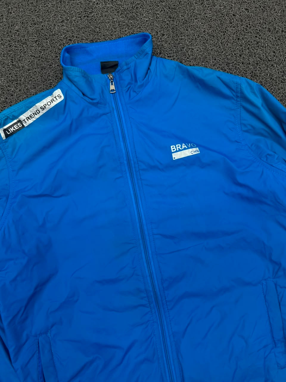 Vintage Blue Casual Sports Jacket