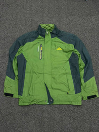 Vintage Green & Charcoal Outdoor Utility Jacket