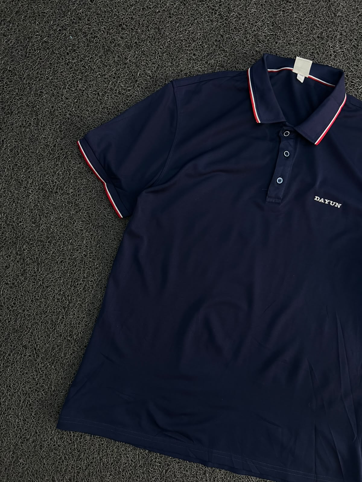 Vintage Dayun Polo T-Shirt with Contrast Trim