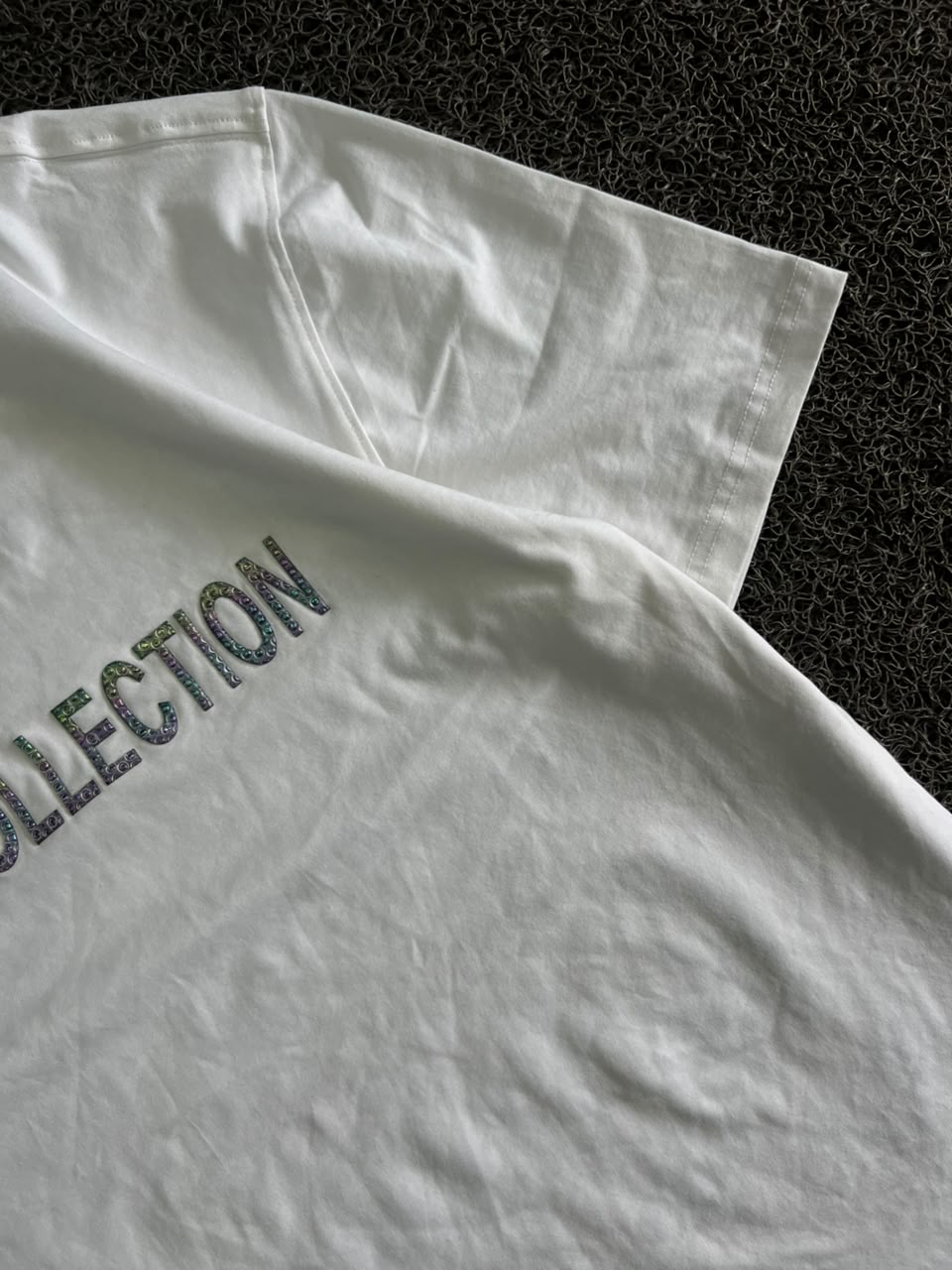 White Graphic Print Crew Neck T-Shirt