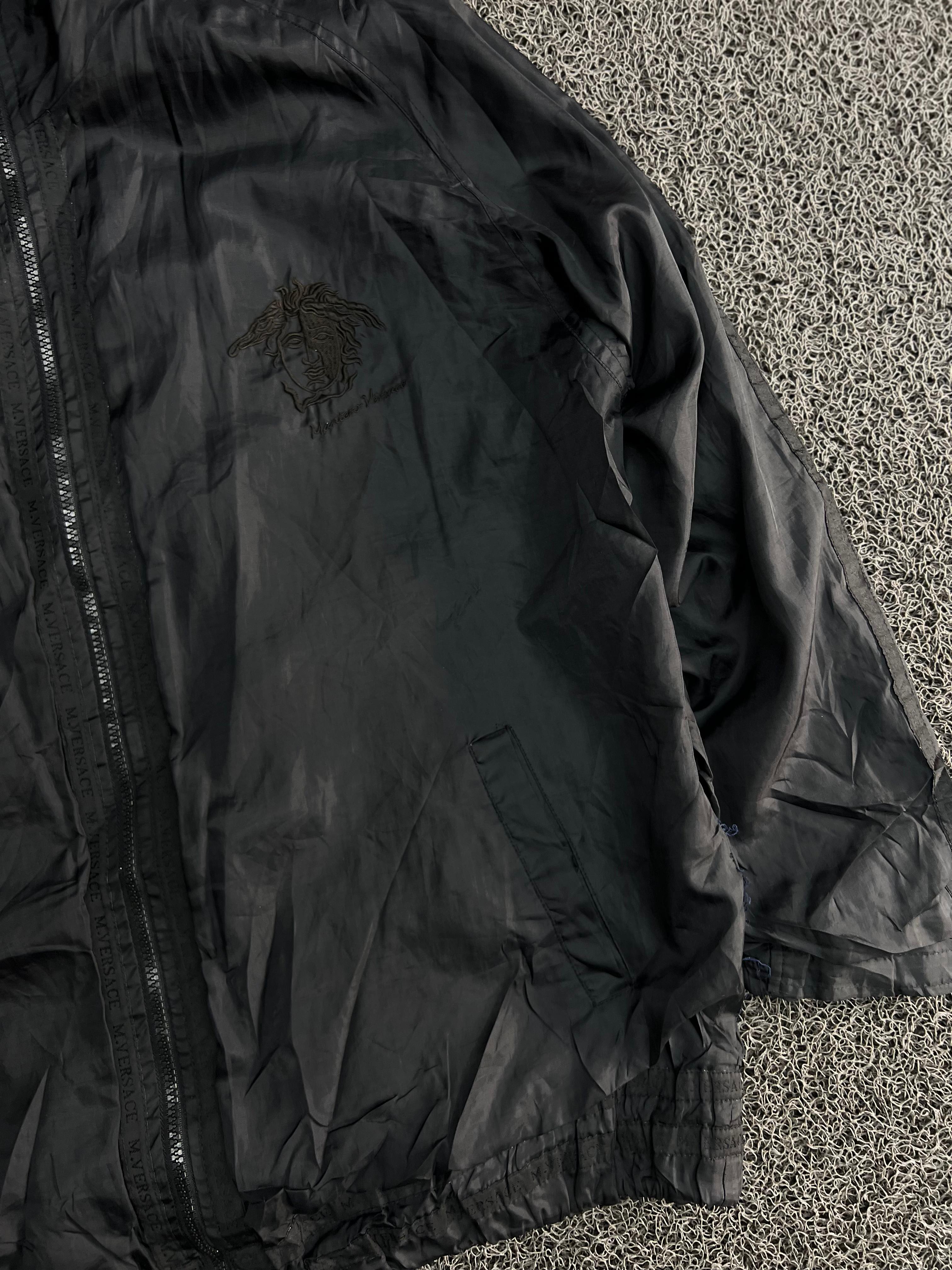 Black Lightweight Windbreaker Jacket – Full Zip Casual Outdoor Coat