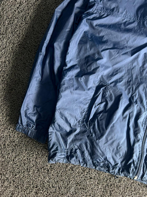 J.FIELD Navy Lightweight Windbreaker Jacket – Full Zip Packable Outerwear