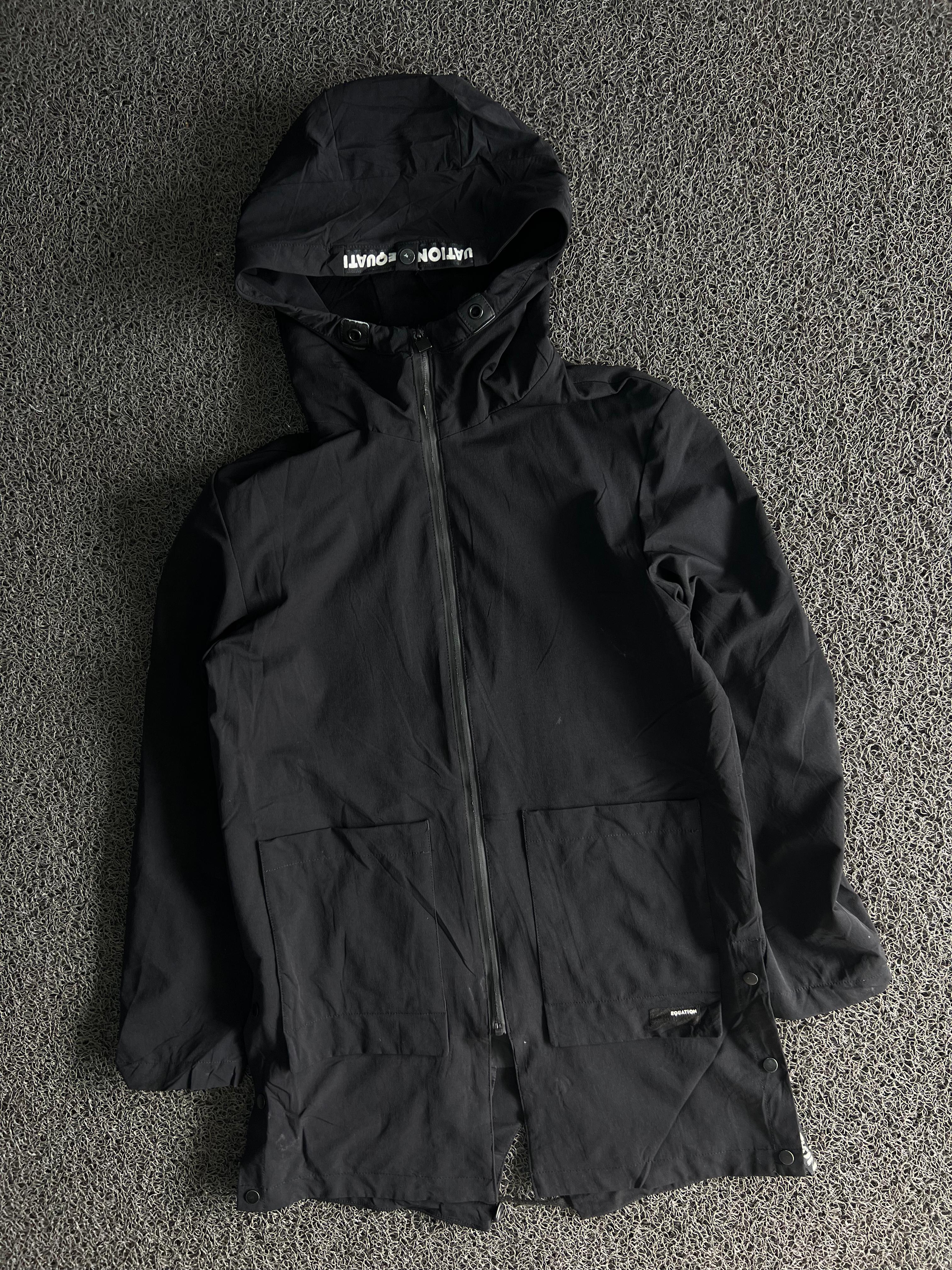 Hooded Utility Windbreaker Jacket – Full Zip Lightweight Outdoor Coat