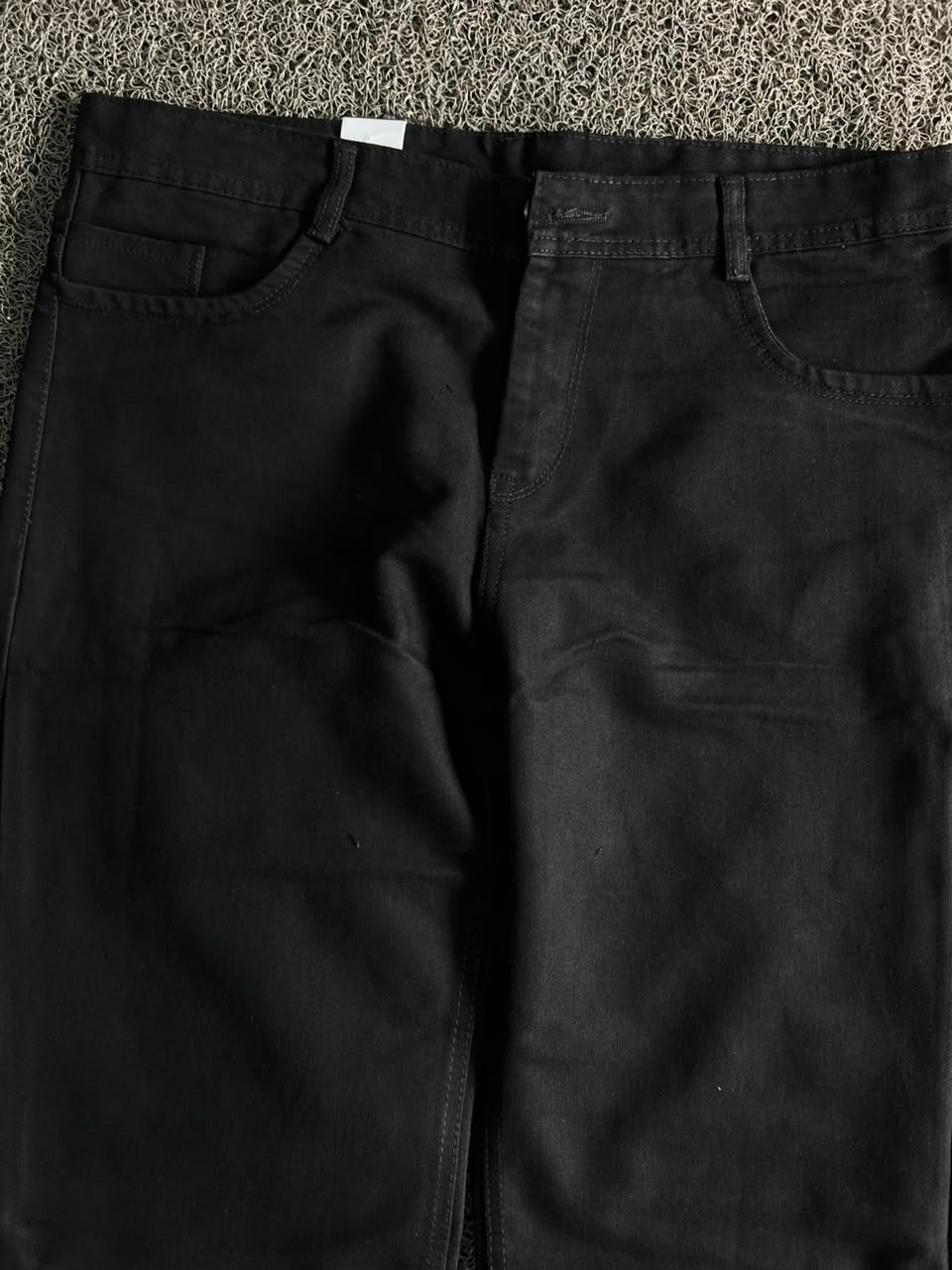 Vintage Black Straight Fit Denim Baggy Jeans