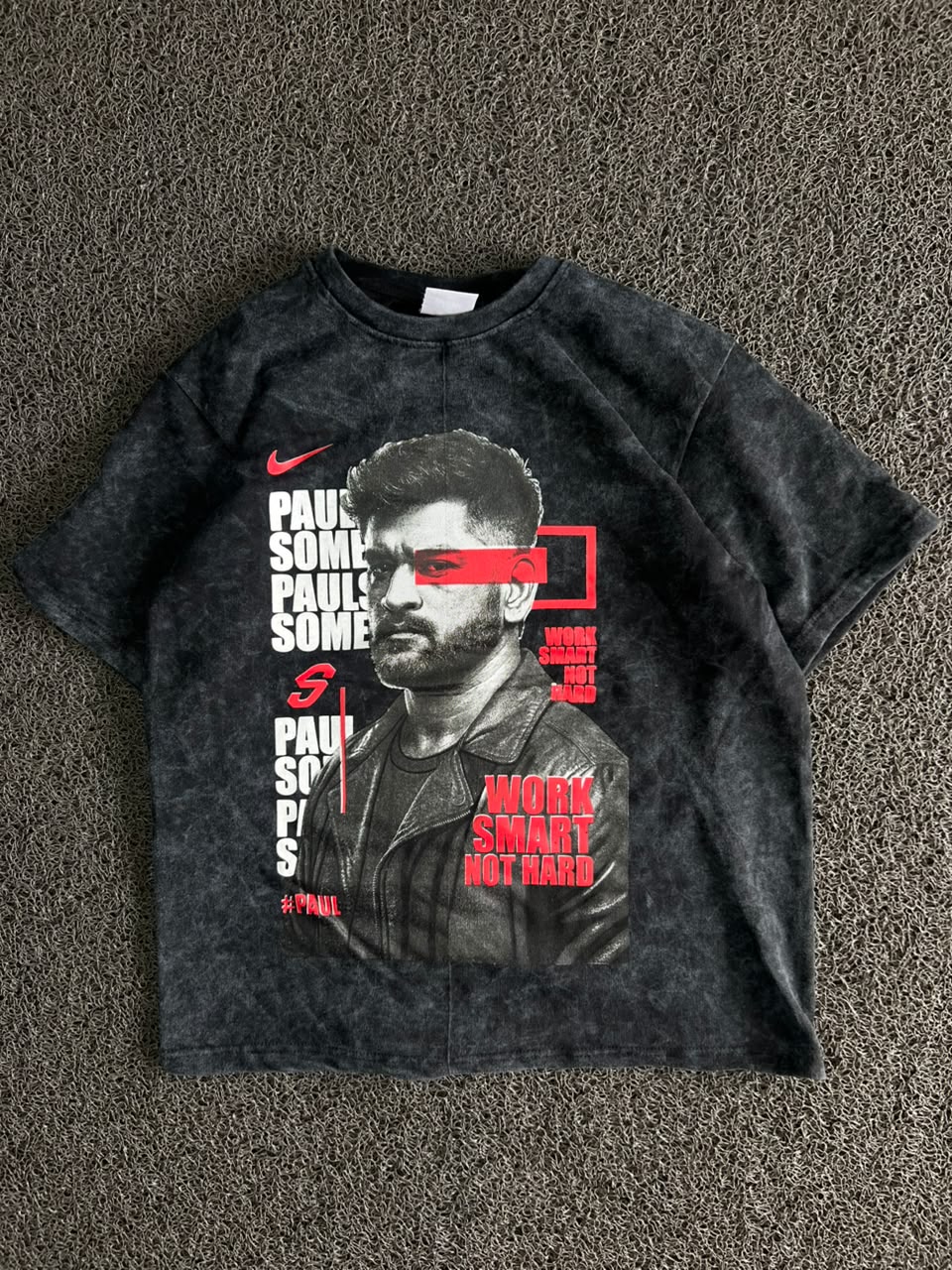 Paul Some Graphic Acid Wash T-Shirt