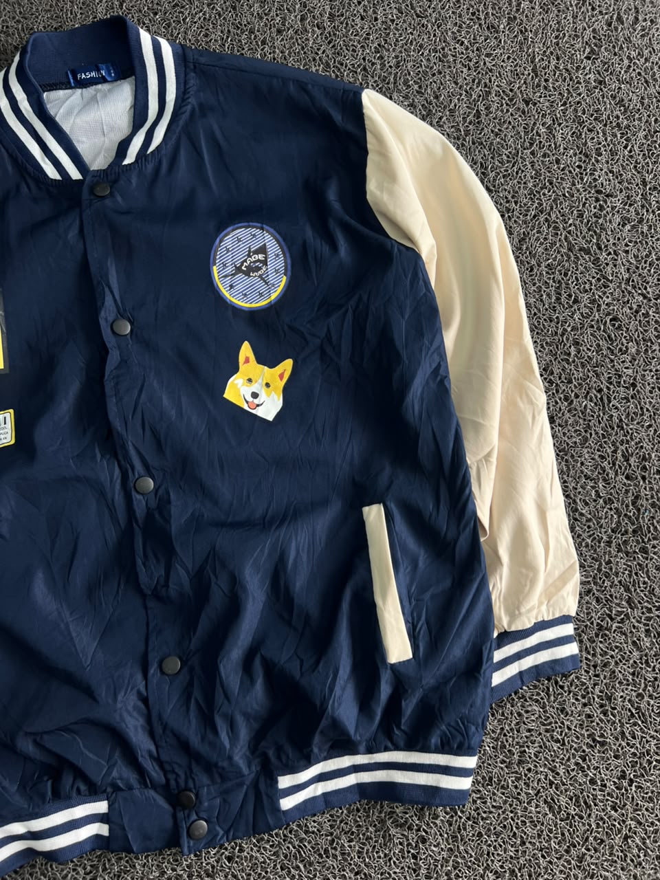 Classic Letterman Varsity Jacket – Snap Button