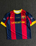 FC Barcelona 2010–11 UEFA Champions League Final Home Jersey – Lionel Messi #10 – Five Sleeve
