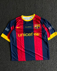 FC Barcelona 2010–11 UEFA Champions League Final Home Jersey – Lionel Messi #10 – Five Sleeve