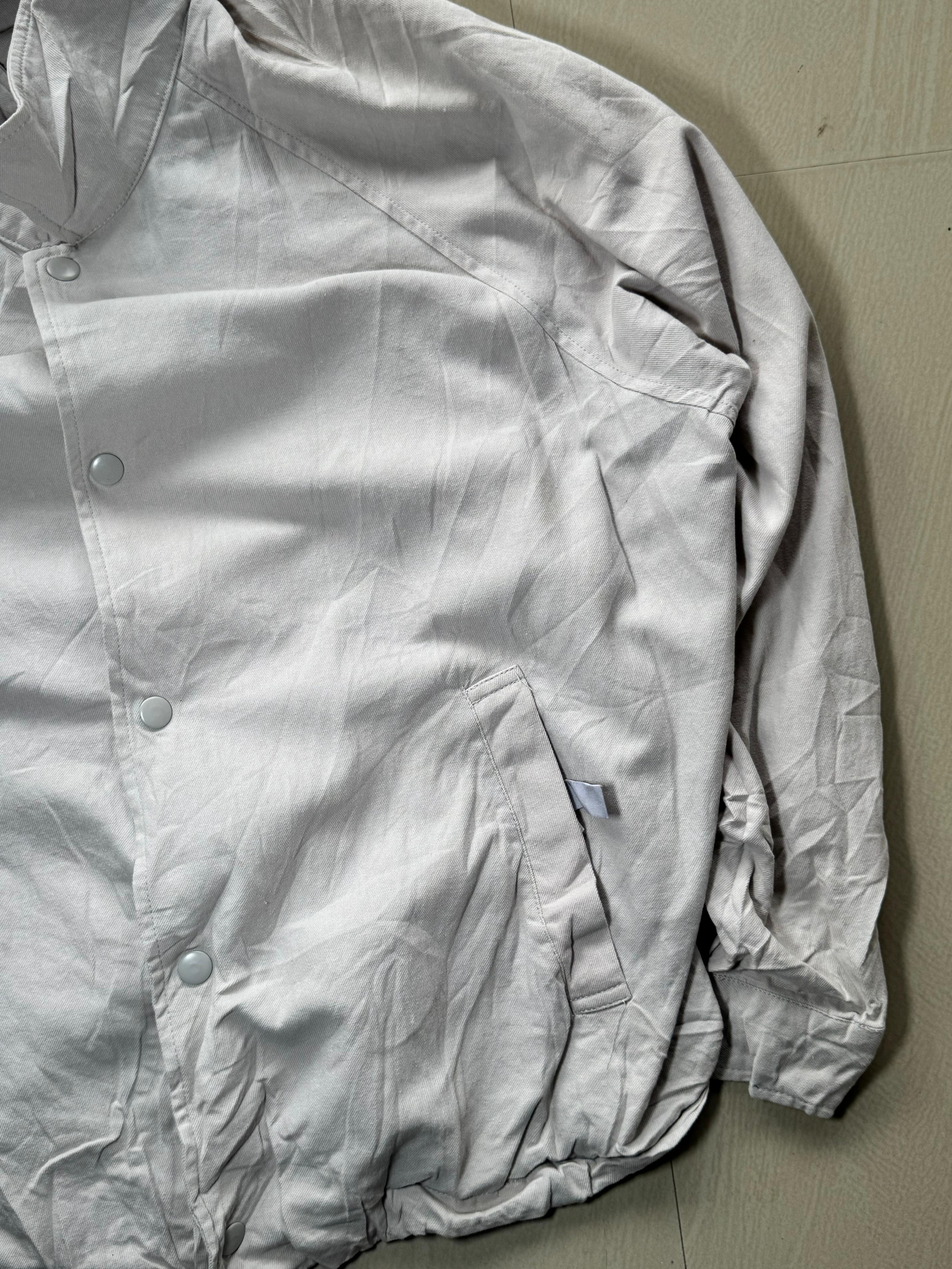 Men's Oversized Snap Button Bomber Jacket