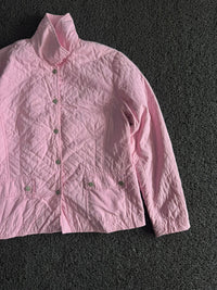 Vintage Pink Quilted Utility Jacket