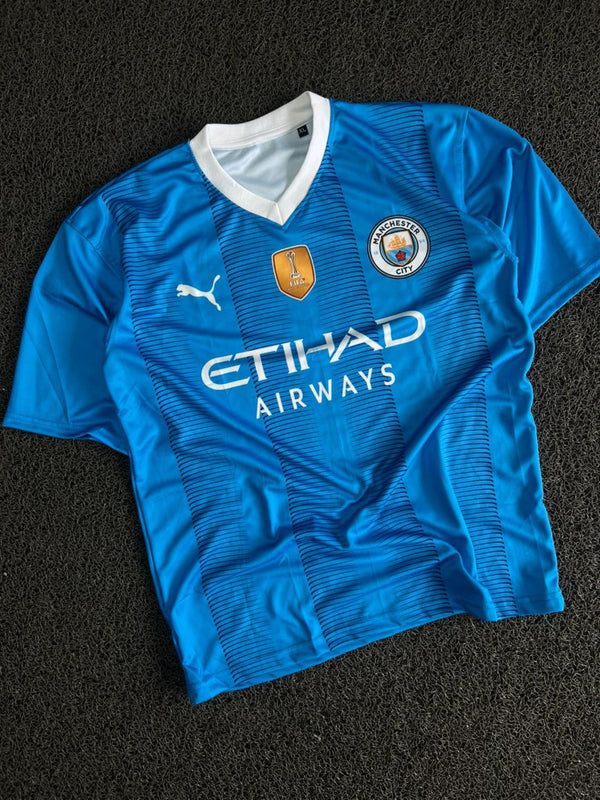 Manchester City Home Jersey 2023/24 – Kevin De Bruyne #17 | Sky Blue Football Five Sleeve Jersey