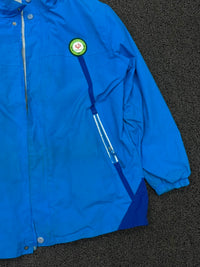 Men's Electric Blue Lightweight Windbreaker Jacket – Full Zip Outdoor Waterproof Coat ⚠️ No Zip