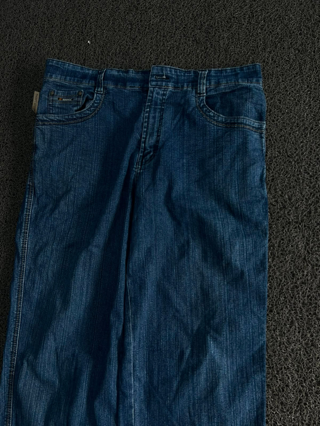 Vintage FLY Blue Wash Straight Fit Denim Jeans ⚠️ No Button