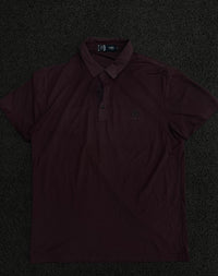 Textured Polo T-Shirt with Chest Logo – Short Sleeve ⚠️ Buttons Missing